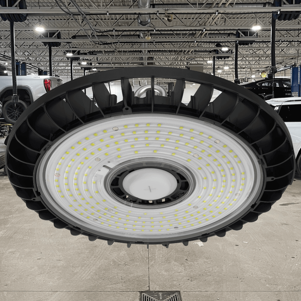 150 watt LED High Bay Smart Ready UFO 5000k 21900 Lumens cUL 120-347v 0-10v Dimmable 4 From LED Network