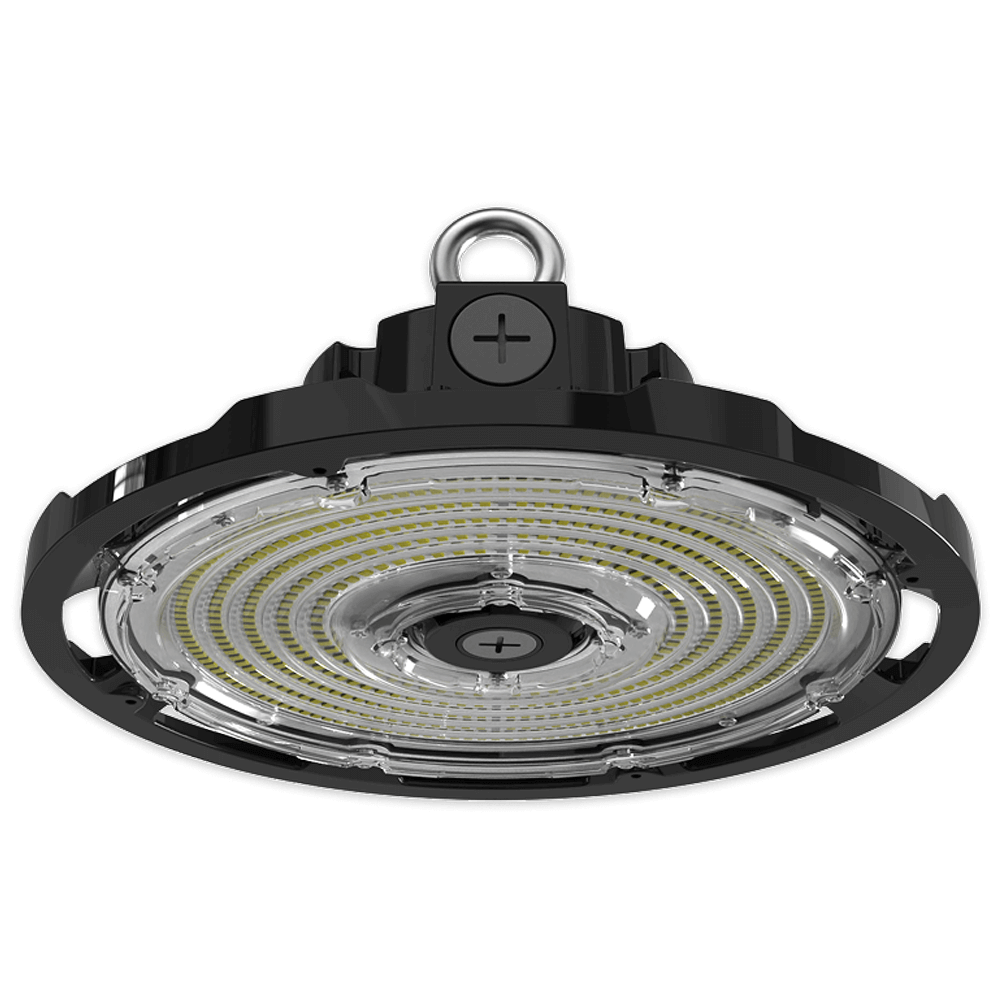 LED UFO High Bay 90W 120W 150W Black 3 CCT 120-347v Dimmable DLC UL From LED Network