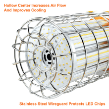 125 Watt LED Temporary Work Light 5000k 18125 Lumens 100-277v cETL Orange 5