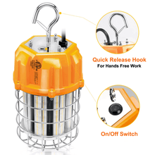 150 Watt LED Temporary Work Light 5000k 21750 Lumens 100-277v cETL Orange 7