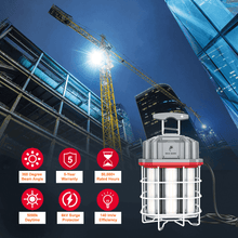 60 Watt Linkable LED Temporary Work Light Construction Light 5000k 8400 Lumens cETL 100-277v LED Network 4
