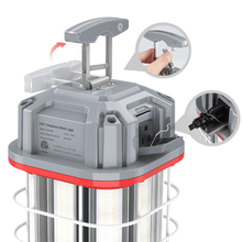 60 Watt Linkable LED Temporary Work Light Construction Light 5000k 8400 Lumens cETL 100-277v LED Network 8