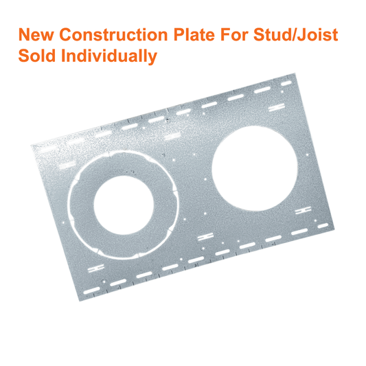 Stud Joist New Construction Mounting Plate For 3 CCT 3 Wattage Pot Lights