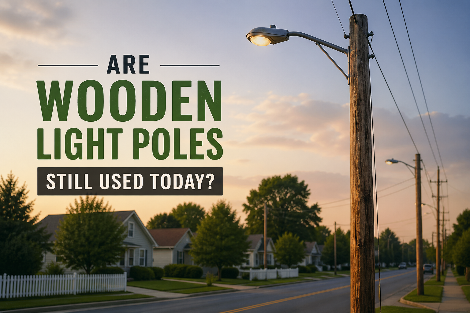 Are Wooden Light Poles Still Used Today