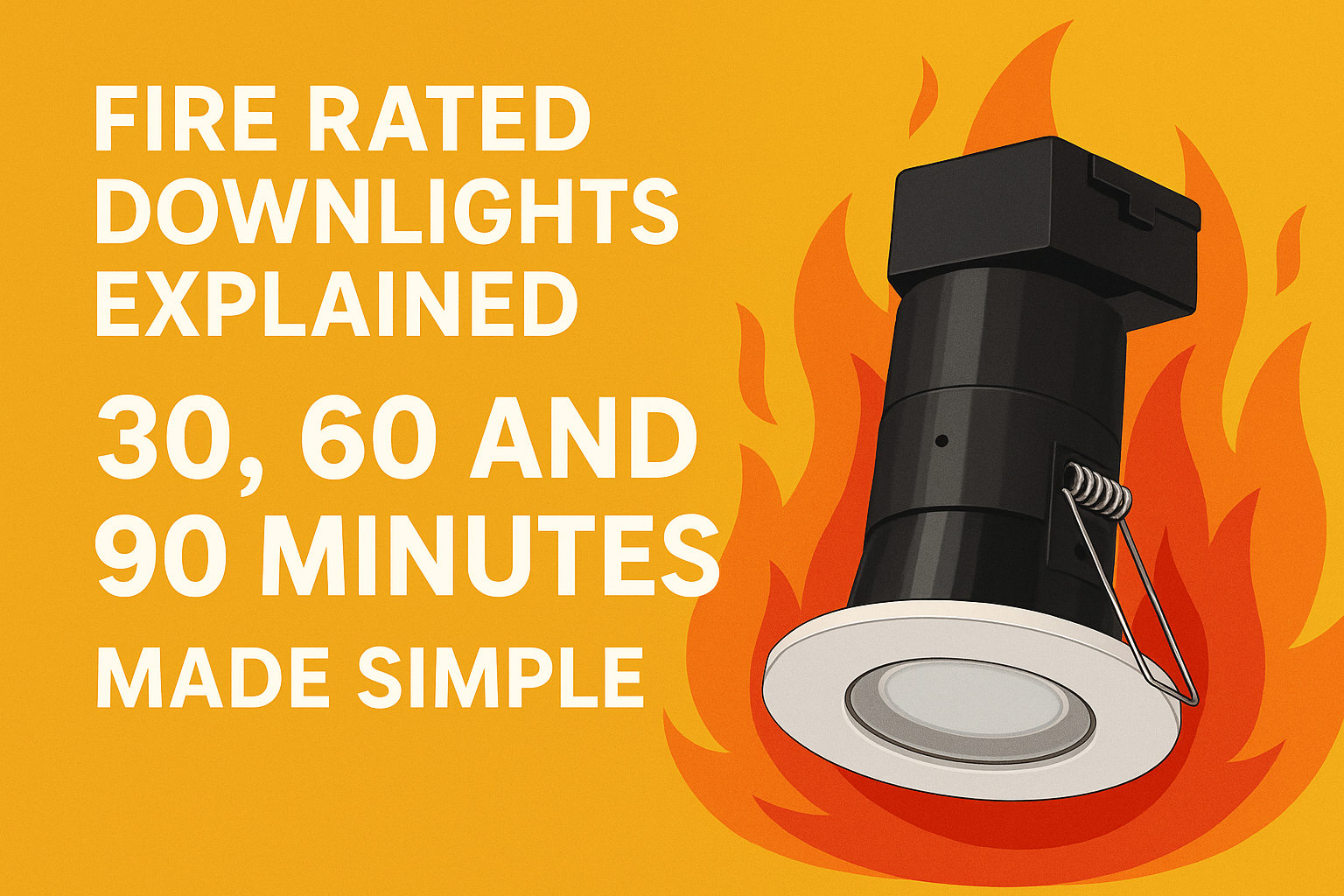 Fire Rated Downlights Explained: 30, 60 and 90 Minutes Made Simple