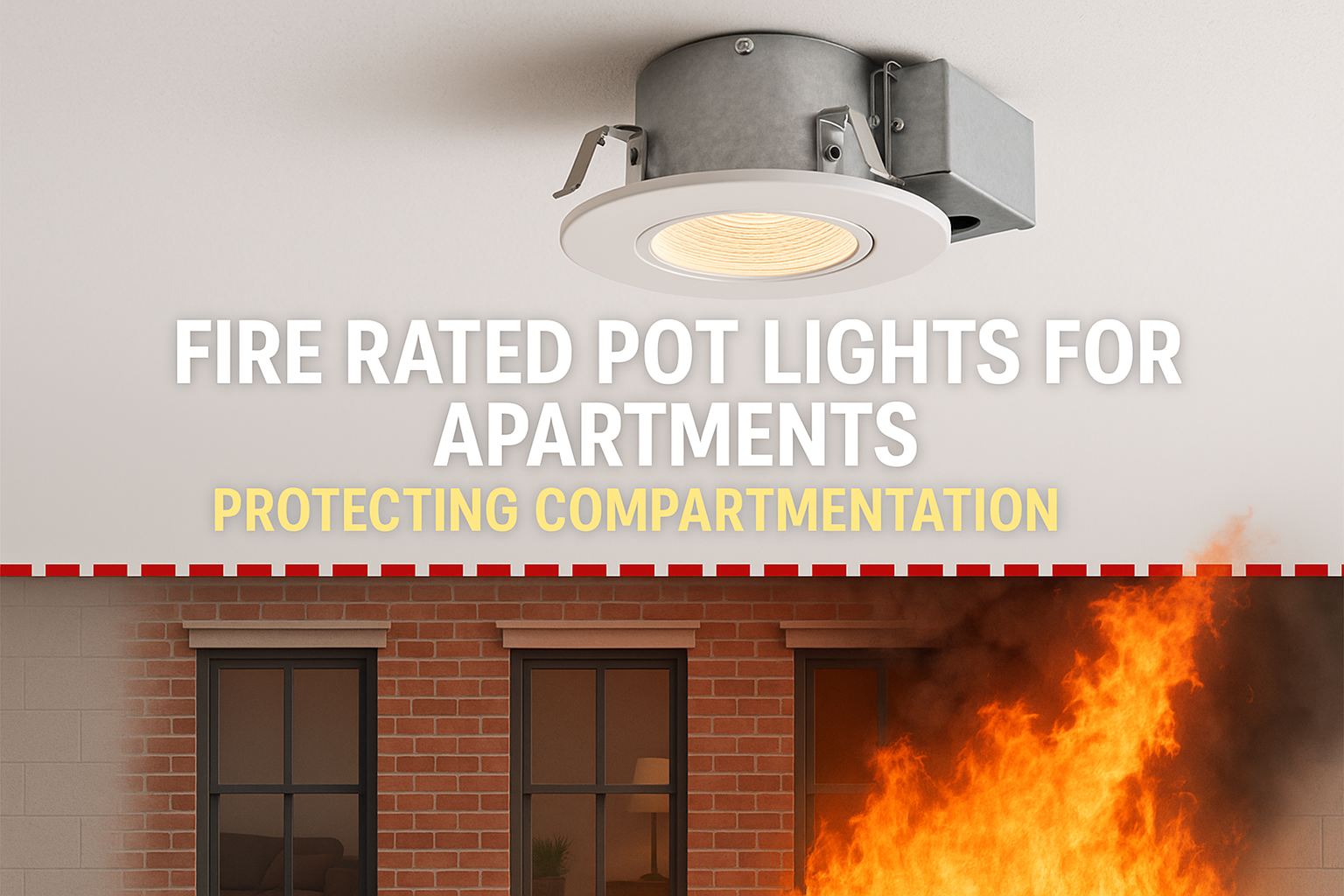 Fire Rated Pot Lights for Apartments Protecting Compartmentation