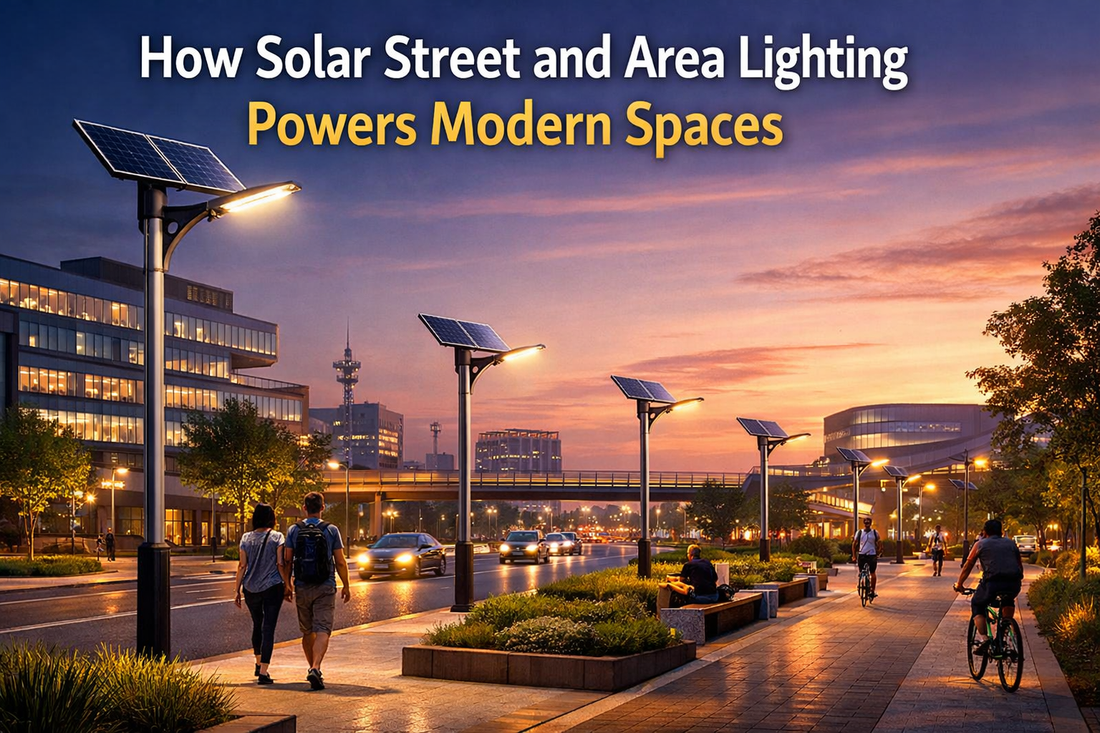 How Solar Street and Area Lighting Powers Modern Spaces