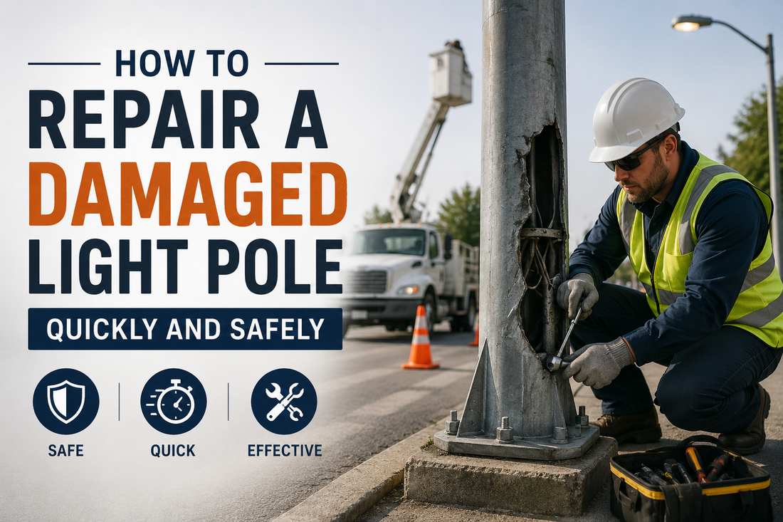 How to Repair a Damaged Light Pole Quickly and Safely