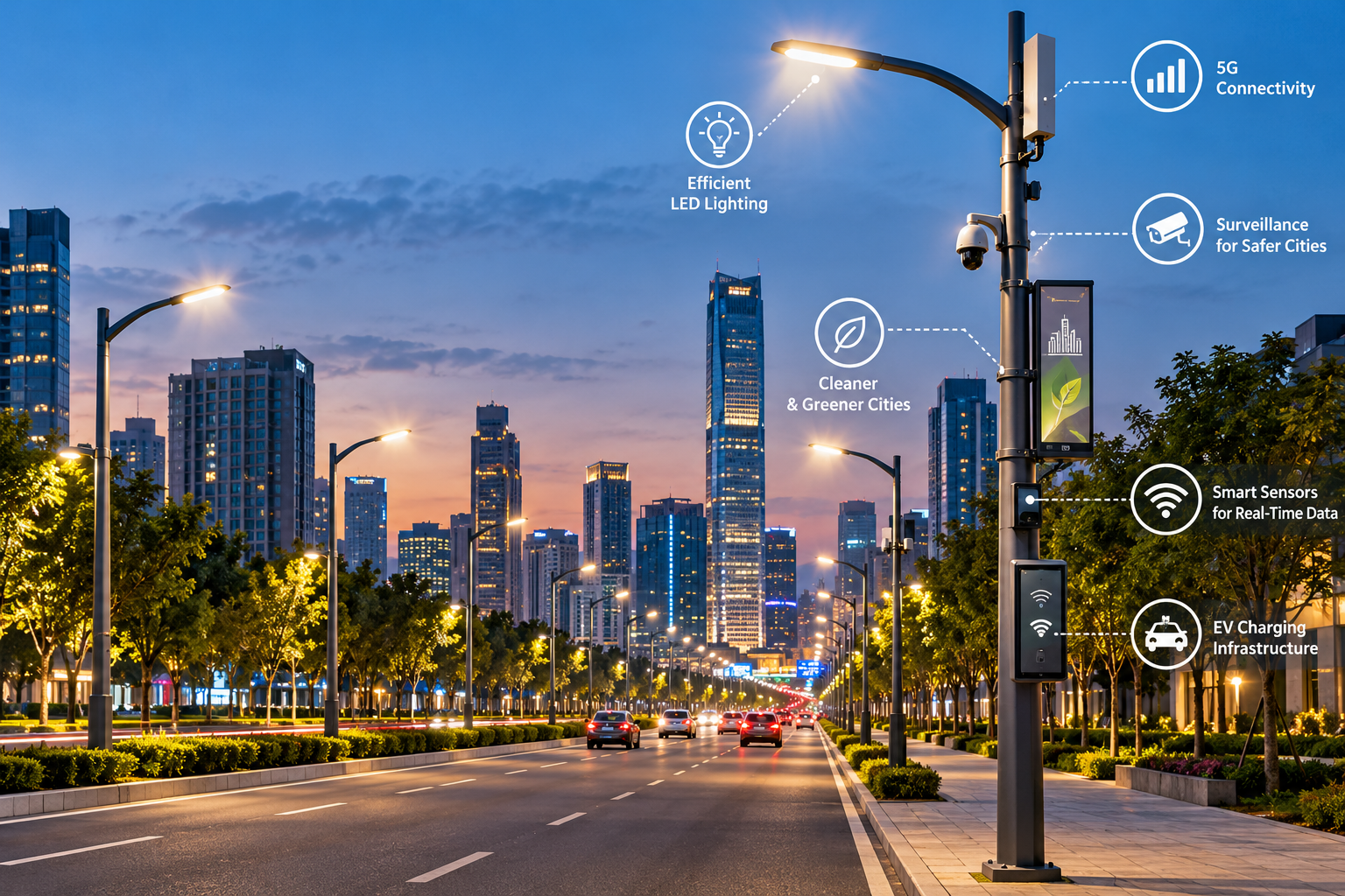 How Street Light Poles Support Modern Urban Infrastructure