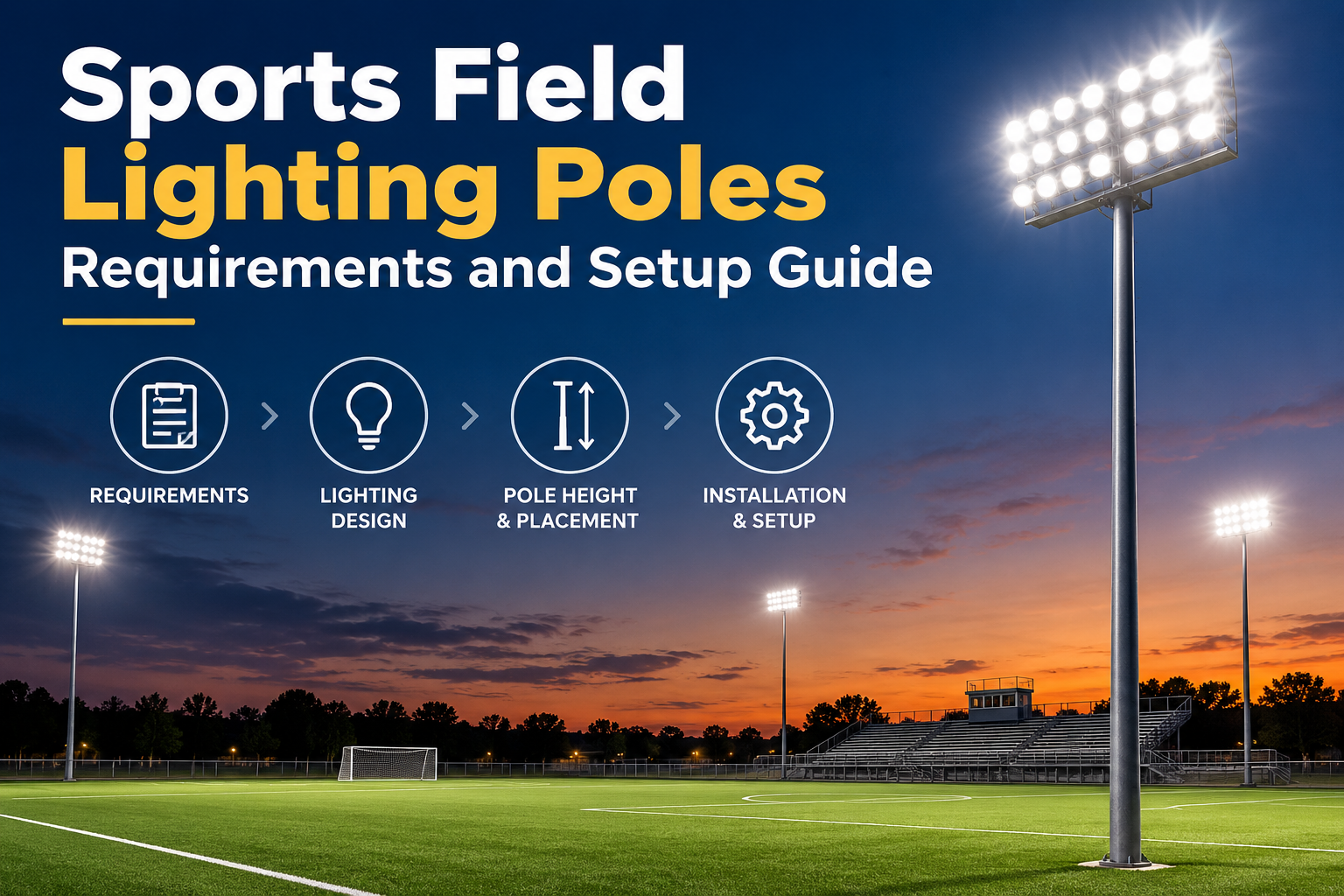 Sports Field Lighting Poles Requirements and Setup Guide