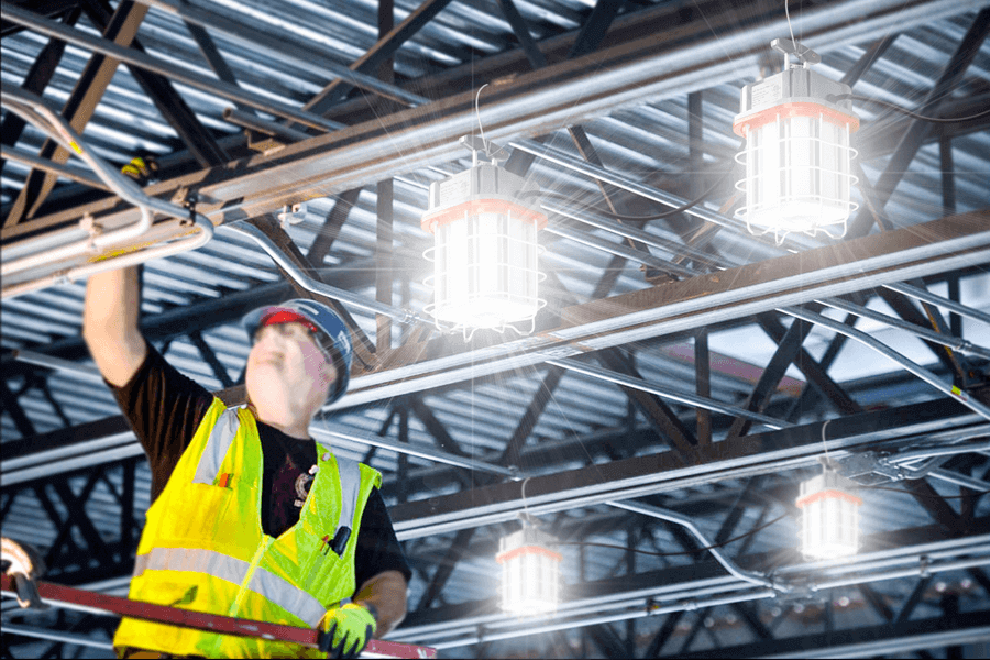 Temporary Work Light, Construction Lights, Portable Lighting, Linkable Lights, Worksite Lighting, Job Lights,  - From LED Network