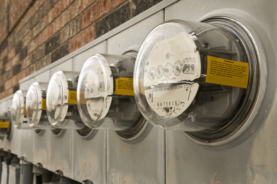 Uncover Remarkable Energy Savings with High Bay LED Lights An Image Showing Electrical Meters.