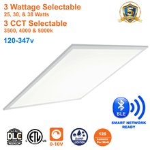 2x2 LED Panel Light Backlit 3CCT Wattage Selectable 120-347v Dimmable ETL From LED Network 1