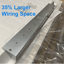35% Larger Wiring Space For 2x4 LED Panel Light Backlit 3CCT Wattage Selectable 120-347v Dimmable ETL