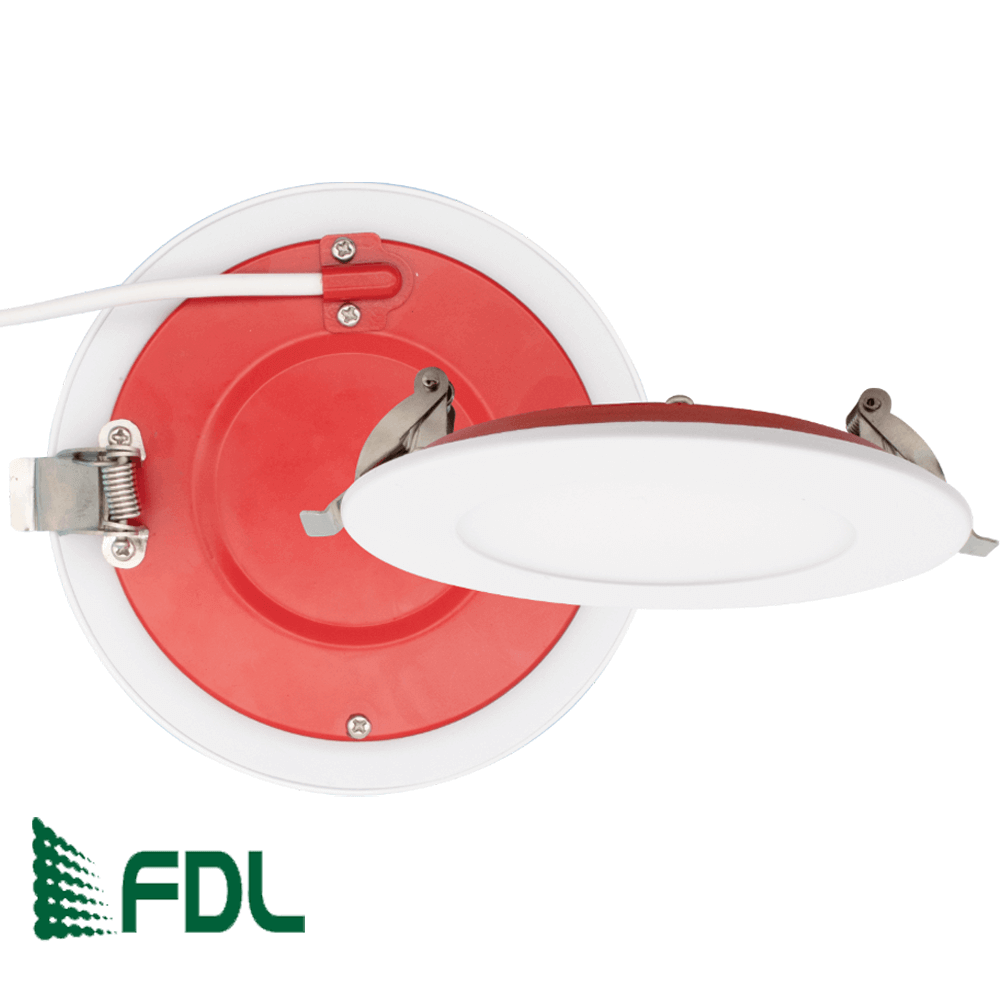 3 Inch Fire Rated Pot Light, Fire Rated Downlight, 3 UL263, 8 Watts, 633 Lumens, Wet Rated, IC Contact Rated, Triac Dimmable, 5 CCT, ASTM E119, CAN ULC S101, 120v, White