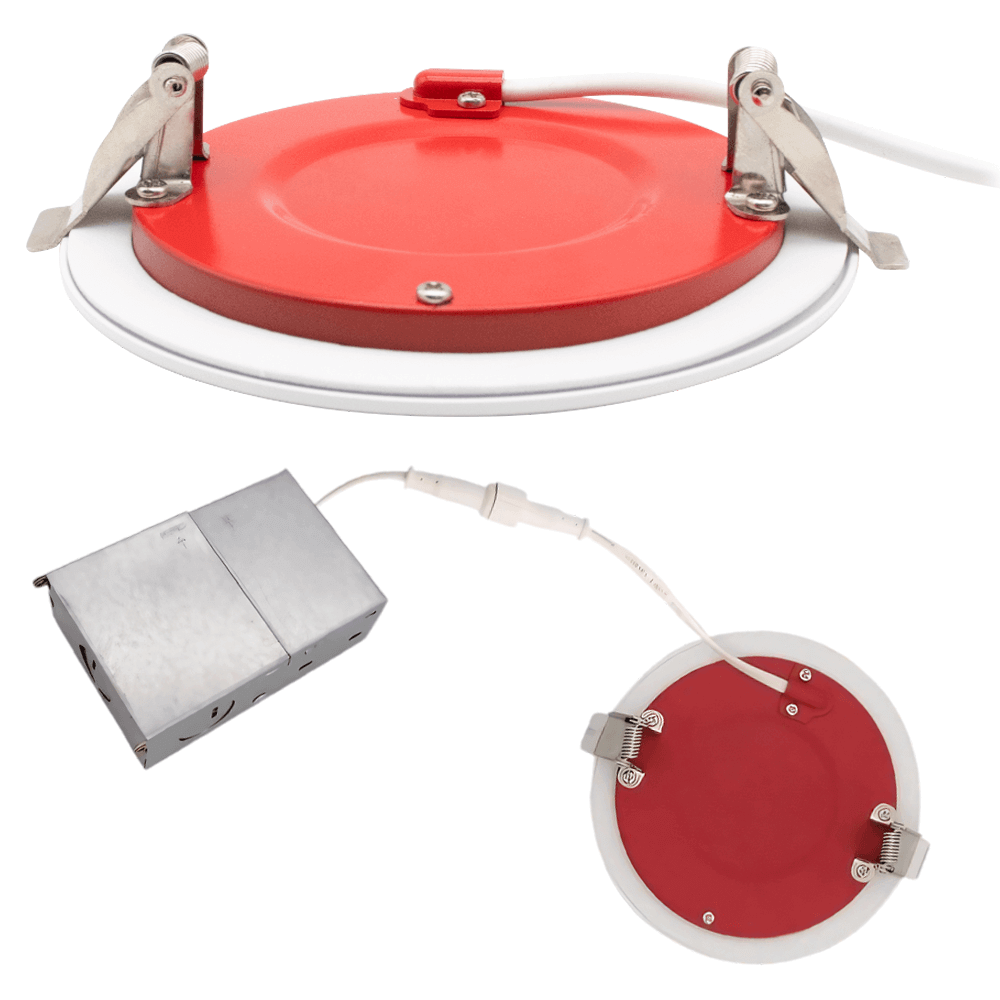 3 Inch, UL263, Fire Rated Pot Light, 8 Watts, Fire Rated Downlight, 633 Lumens, Wet Rated, IC Contact Rated, Triac Dimmable, 5 CCT Selectable, ASTM E119, CAN ULC S101, 120v, White