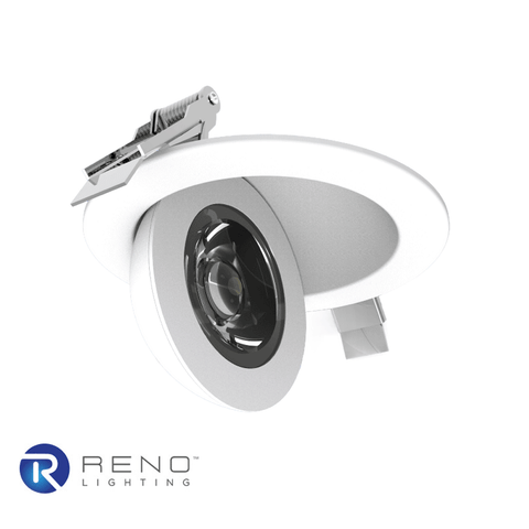 4 Inch LED Fire Rated Round Gimbal Pot Light Floating Downlight 2 Hour Fire Rating 5 CCT Selectable 9W 900 Lumens 120v Dimmable ETL Energy Star UL 263, ASTM E119, & CAN ULC S101 From LED Network 2