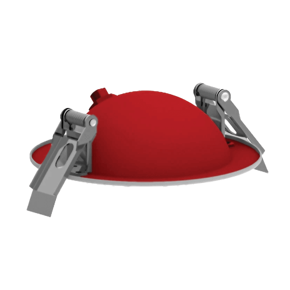 4 Inch LED Fire Rated Round Gimbal Pot Light Floating Downlight 2 Hour Fire Rating 5 CCT Selectable 9W 900 Lumens 120v Dimmable ETL Energy Star UL 263, ASTM E119, & CAN ULC S101 From LED Network 3