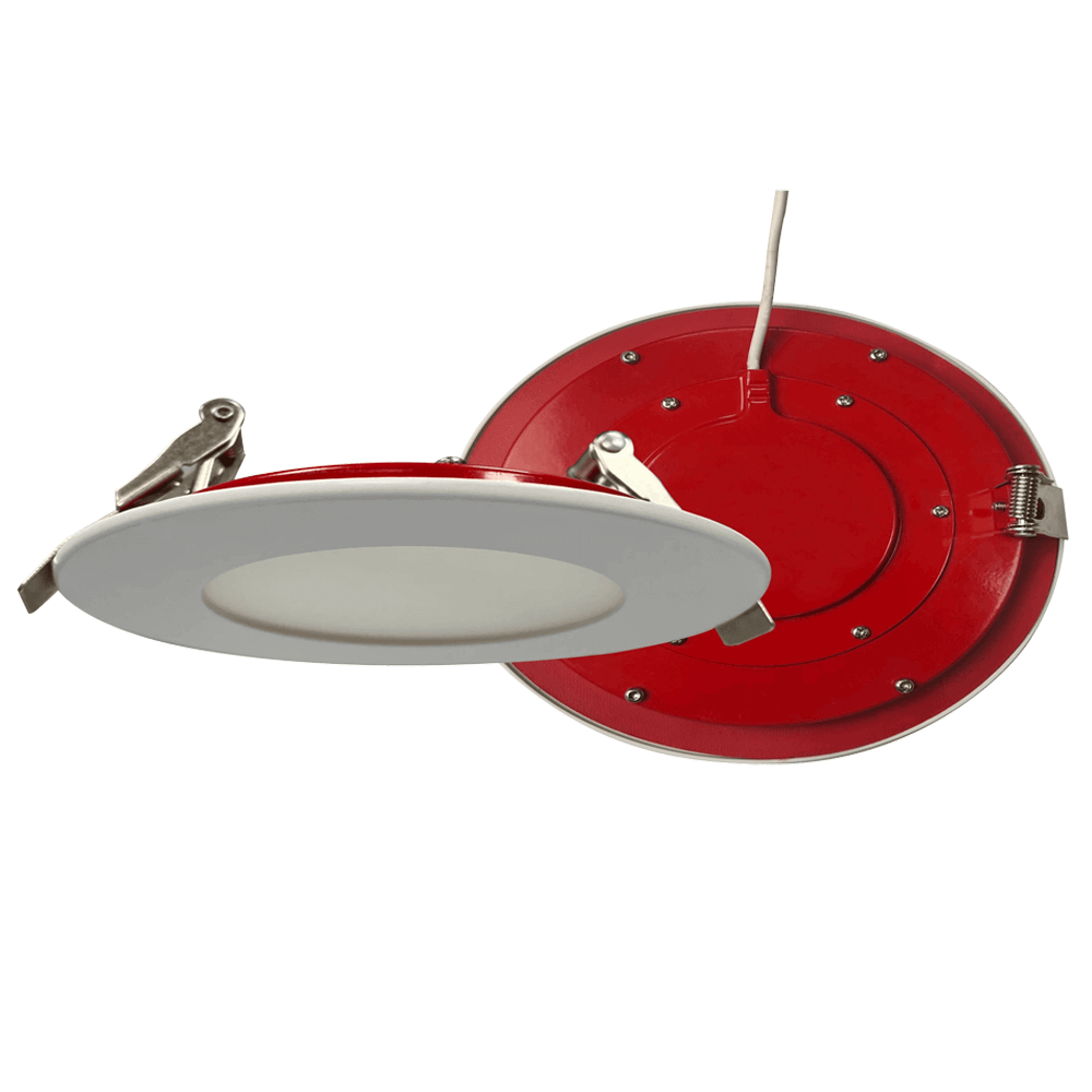 4” Fire Rated LED Downlight Recessed Fire Rated Pot Light 2 Hour Fire Rating UL263-2011 (R2022) ASTM E119-20 & CAN/ULC-S101-14 Fire Rating UL L505 L556 Wet Rated IC Rated Airtight Dimmable 5 CCT Selectable 9 Watts Up To 856 Lumens  From LED Network