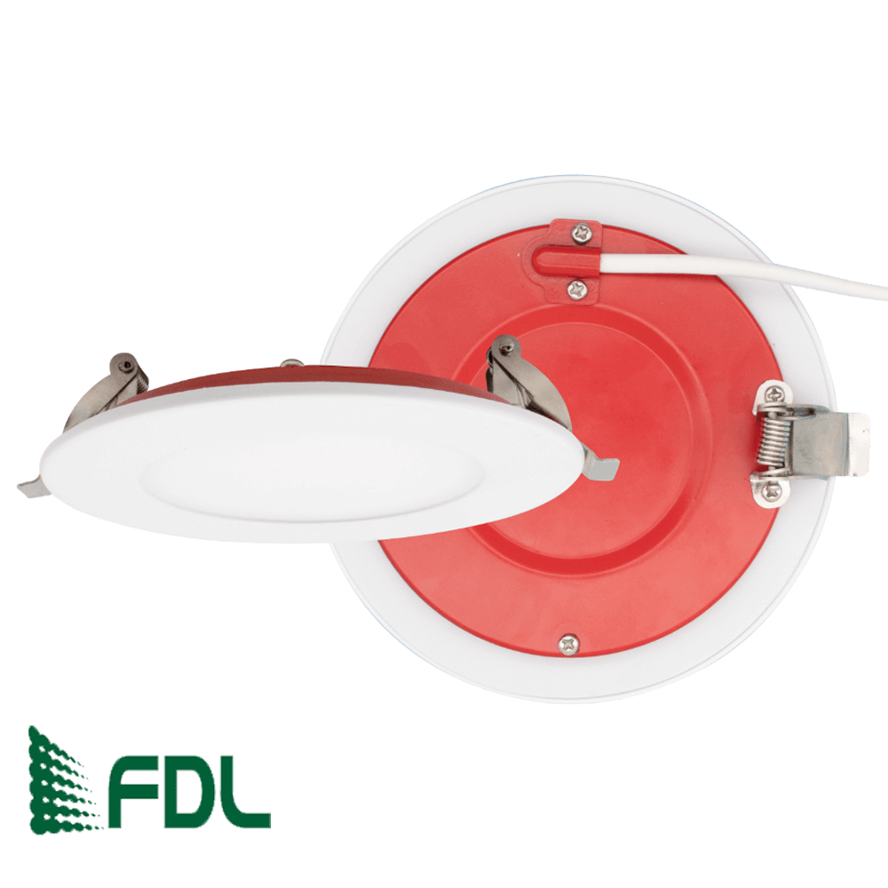 4 Inch Fire Rated Pot Light, 9 Watts, 735 Lumens, UL 263, ASTM E119, CAN ULC S101, Ships From Canada, 120v, Dimmable, Wet Rated, IC Rated, 5 CCT Selectable, ETL Rated, 5-Year Warranty, From LED Network