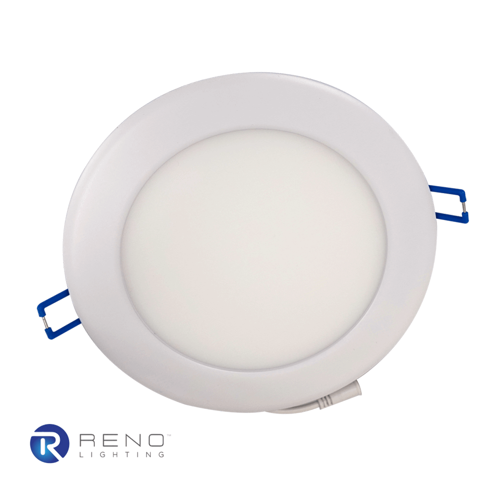 6 Inch LED Slim Pot Light 12 Watts 1000 Lumens 5 CCT 120-347v Dimmable IC Rated ETL Energy Starfrom LED Network