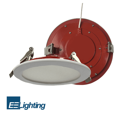 6 Inch Fire Rated Downlight Recessed Fire Rated LED Pot Light 2 Hour Fire Rating UL263-2011 (R2022) ASTM E119-20 & CAN/ULC-S101-14 Fire Rating UL L505 L556 Wet Rated IC Rated Airtight Dimmable 5 CCT Selectable 12 Watts Up To 1360 Lumens From LED Network 2