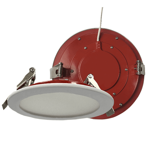6 Inch Fire Rated Downlight Recessed Fire Rated LED Pot Light 2 Hour Fire Rating UL263-2011 (R2022) ASTM E119-20 & CAN/ULC-S101-14 Fire Rating UL L505 L556 Wet Rated IC Rated Airtight Dimmable 5 CCT Selectable 12 Watts Up To 1360 Lumens From LED Network