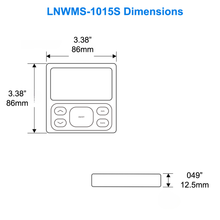 Dimensions Of LNWMS-1015S Wireless Wall Switch For Networked Lighting Controls Battery Powered Solar Powered Micro USB Powered LN Wireless Lighting Controls From LED Network