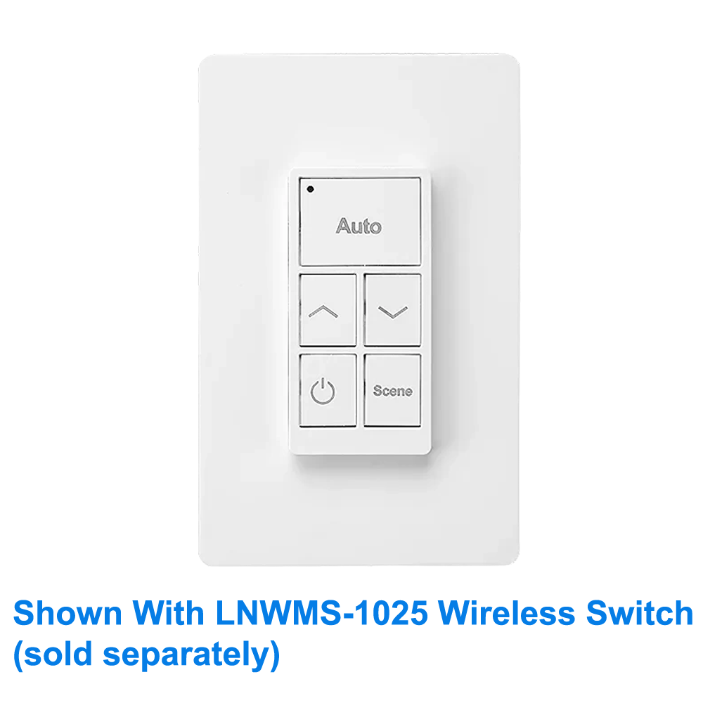 Faceplate LNWMS-WP For LNWMS-1025 5-Key Wireless Bluetooth Mesh Wall Mounted Switch For LN Wireless Lighting Controls From LED Network