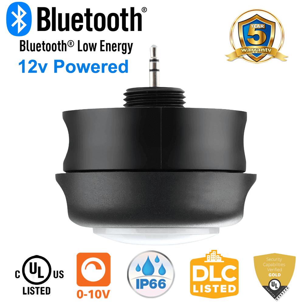 Fixture Mounted IP65 Wireless Networked Sensor Controller 0-10v Long Range Outdoor Indoor Bluetooth Mesh Controller UL LNFMS-106-AUX-W For LN Wireless Lighting Controls From LED Network