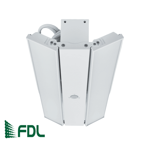 Foldable Linear High Bay LED 180W 200W 220W 3CCT Selectable 120-347v 0-10v Dimmable Smart Ready DLC ETL from LED Network