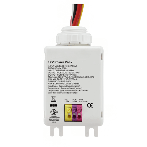 LNFPP-103S Power Pack For Networked 120-277v Wireless Lighting Controls 0-10v Dimming 12v Lead For LN Wireless Lighting Controls From LED Network