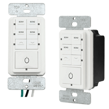 LNWMS-1017S 120-277v Wall Switch 4 Scene Controller On Off Dim Up Dim Down 0-10v UL DLC For LN Wireless Lighting Controls From LED Network