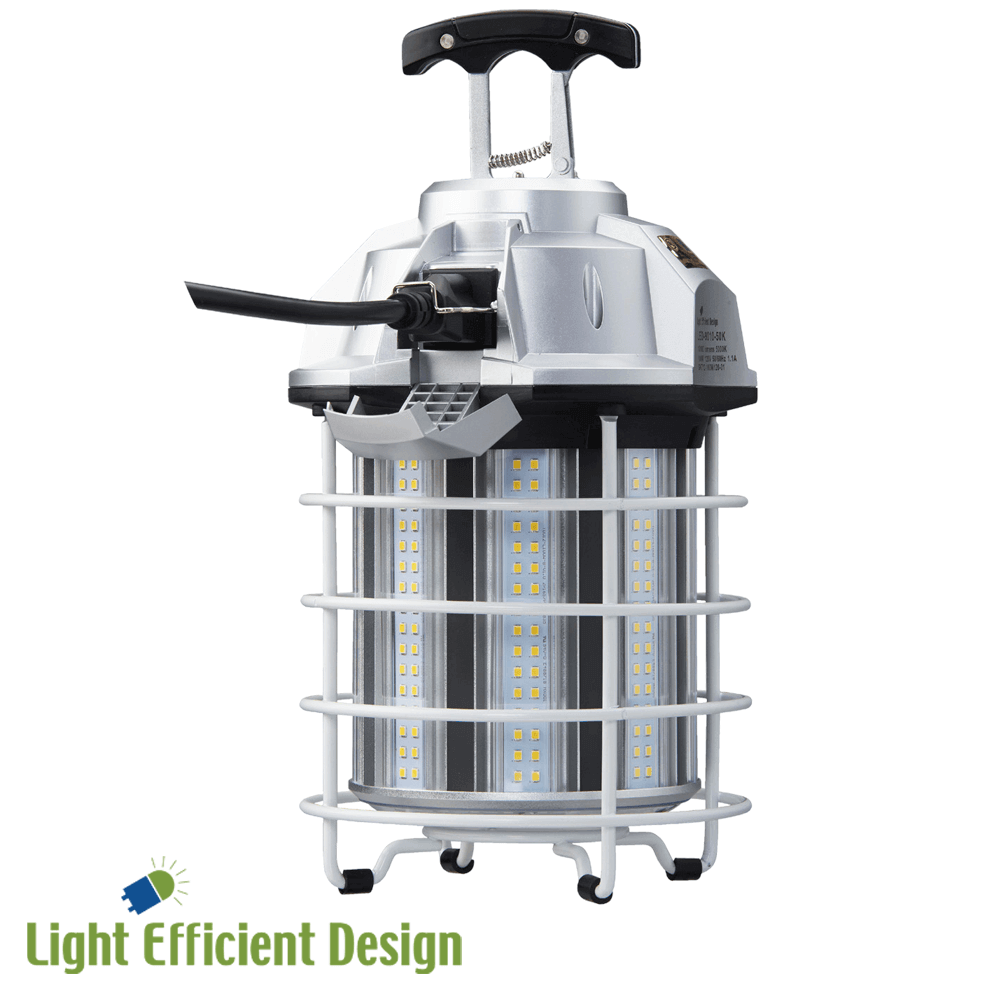 Light Efficient Design LED-9010-50K 100W Work Light Is the Ultimate Temporary Job Site Light. 100Watts, 11,000 Lumens, 5000K, 120V, 35' Power Cord, Daisy-Chain Up To 600 Watts, Remote Control included and IP64. Available from LED Network