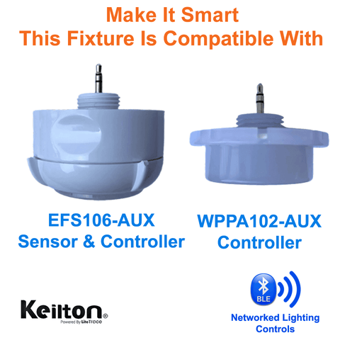 Make It A Smart 100 Watt LED High Bay With Bluetooth Mesh Networked Lighting Controls Compatible With Keilton EFS106-AUX and WPPA102-AUX