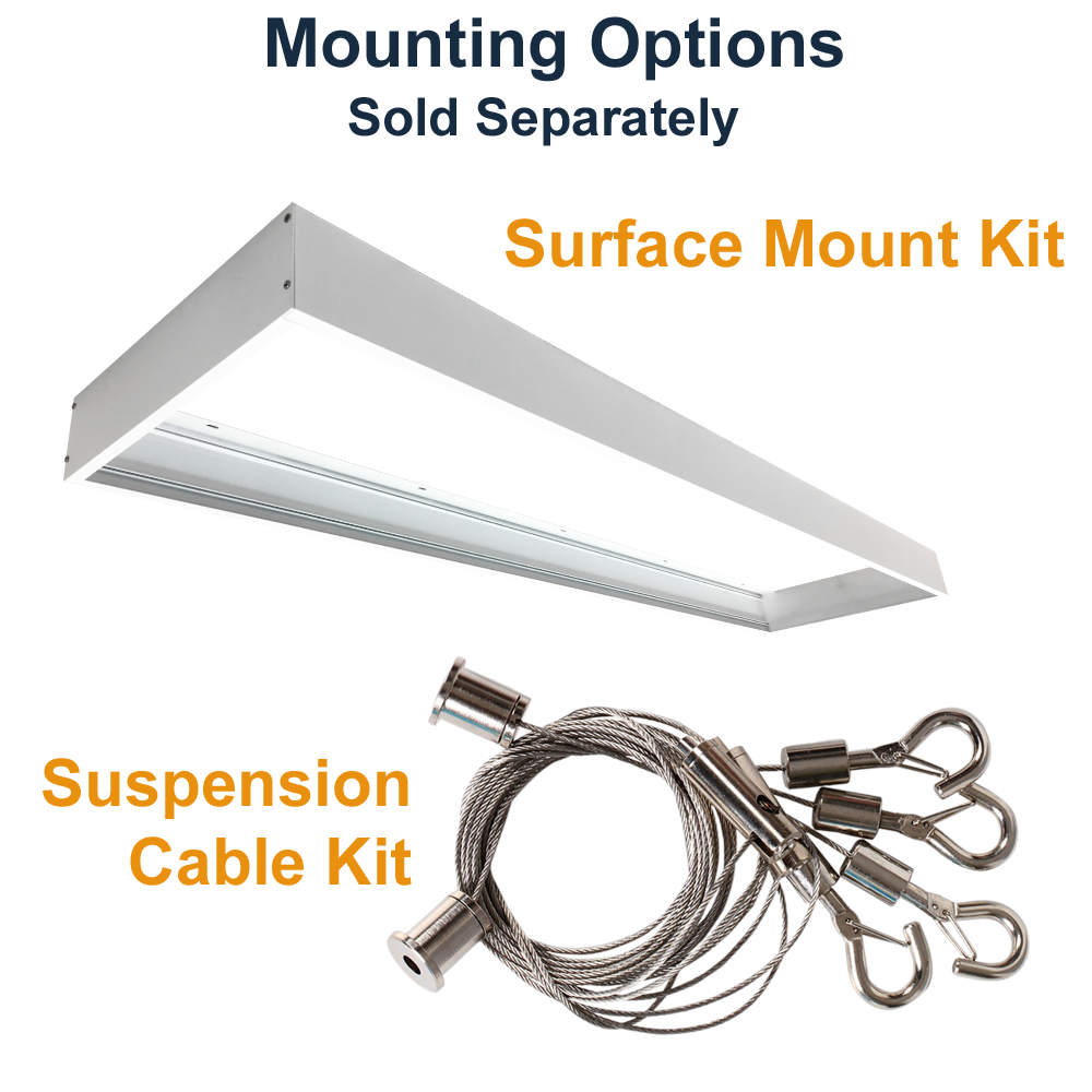 Mounting Options for the FD Lighting FDPL-14BL-20-3CCT-120-347-D-PIR Backlit 1x4 LED Panel Light with Sensor Base for PIR or NLC sensor/controller 3500K 4000K 5000K selectable 30 Watts 40 Watts 50 Watts selectable 120-347v 0-10v Dimmable ETL from LED Network Mounting Options are Sold Separately