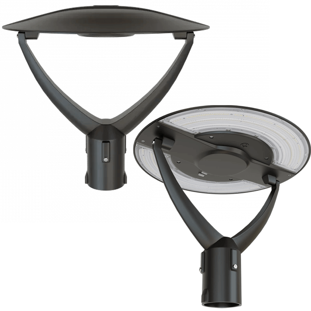 Outdoor post light fixture 120 watt 135 watt 150 watt adjustable cct adjustable 120-347v dimmable RENO LED RENO-PT-DV-MV-MCCT-R3 from LED Network