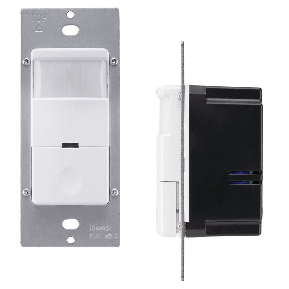 PIR Sensor Wall Switch 120-277v Wall Switch Keilton IWS02 On Off UL DLC LNWMS-S02 For LN Wireless Lighting Controls From LED Network