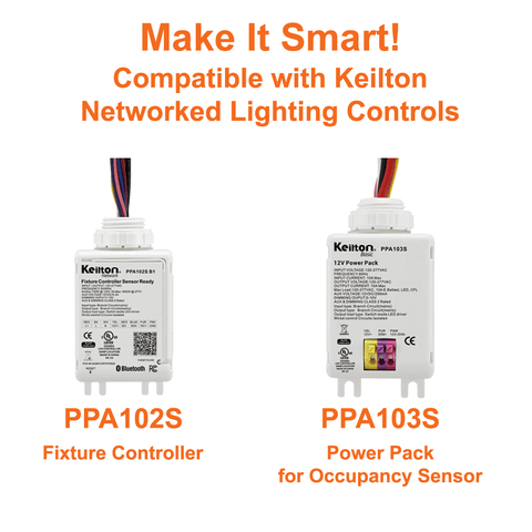 Smart Lighting Controls For 1x4 LED Panel Light Backlit 3CCT Wattage Selectable 120-347v Dimmable