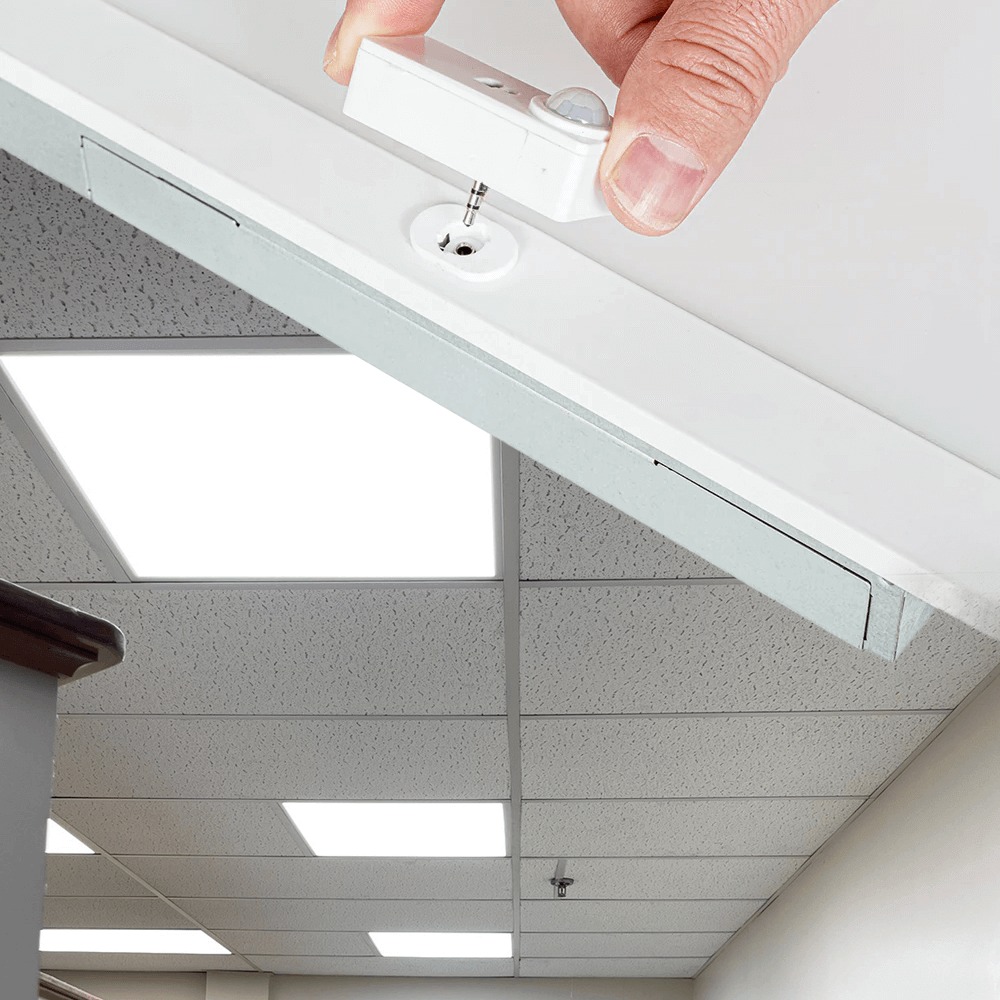 Sensor Receptacle for PIR or NLC Sensor FDPL-22BL-50-3CCT-120-347-D-PIR 2x2 Panel Light from LED Network