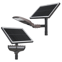 Solera SL-SAL-60L-FC-T3-BK-G3 LED Solar Light 3000K 4000K 5000K Type III Optics 6000 Lumen Solar Outside Lighting for Parking Lots, Driveways, and Pathways with Cold Weather Battery for Canadian Winters from LED Network