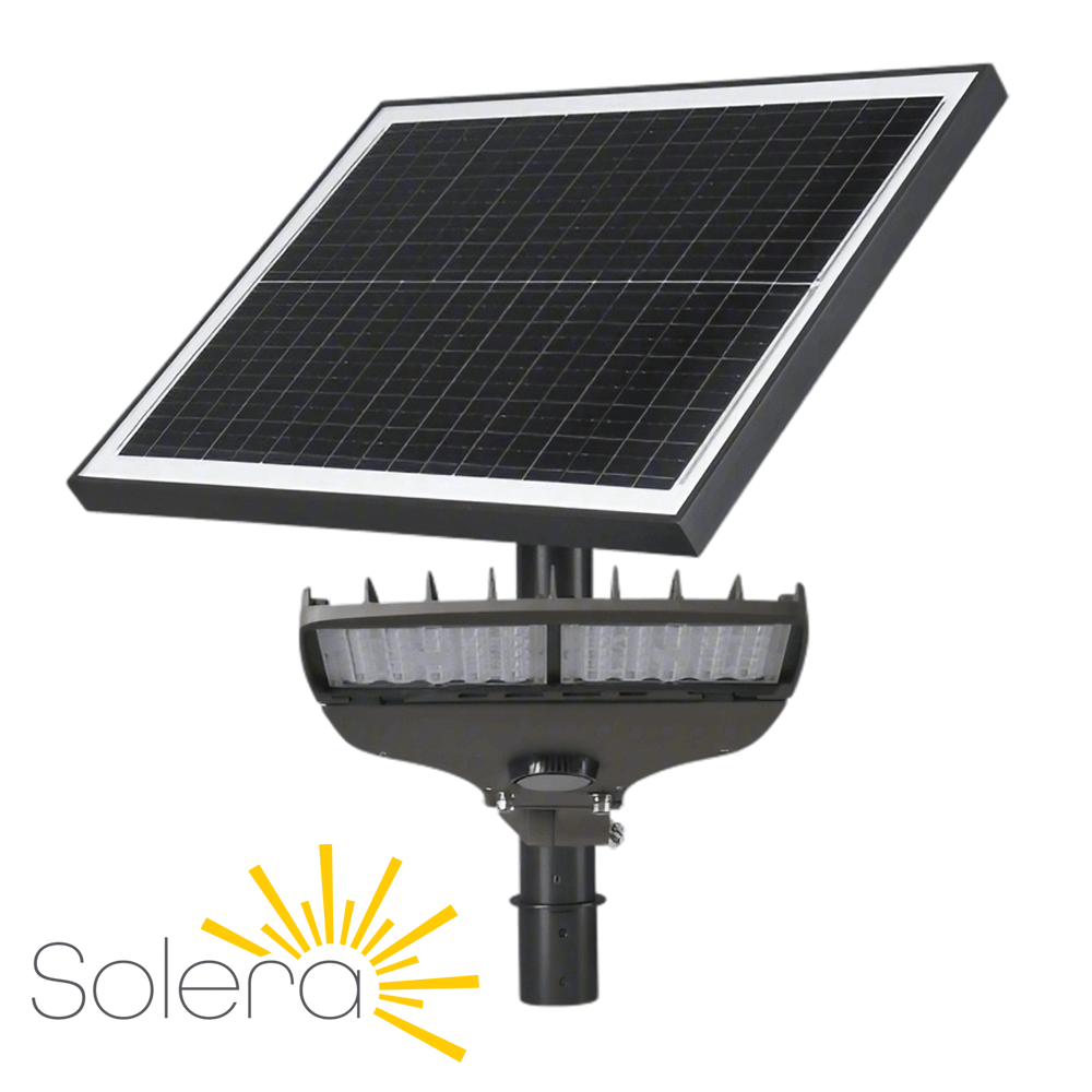 Solera SL-SAL-60L-FC Solar Lighting System Solar Area Light FlexColor 3000K 4000K 5000K Type III Optics 6000 Lumens Off-Grid Lighting for Canada from LED Network