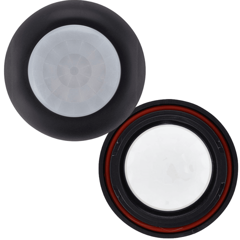 Top and Bottom View of the Lens for the LNFMS-106-AUX-W IP65 High Bay Sensor Controller Long Range Smart Bluetooth LN Wireless Lighting Controls From LED Network