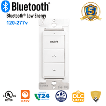 Wall Switch For 0-10v Wireless Lighting Controls On Off Dim Up Dim Down 120-277v UL DLC LNWMS-1013S For LN Wireless Lighting Controls From LED Network