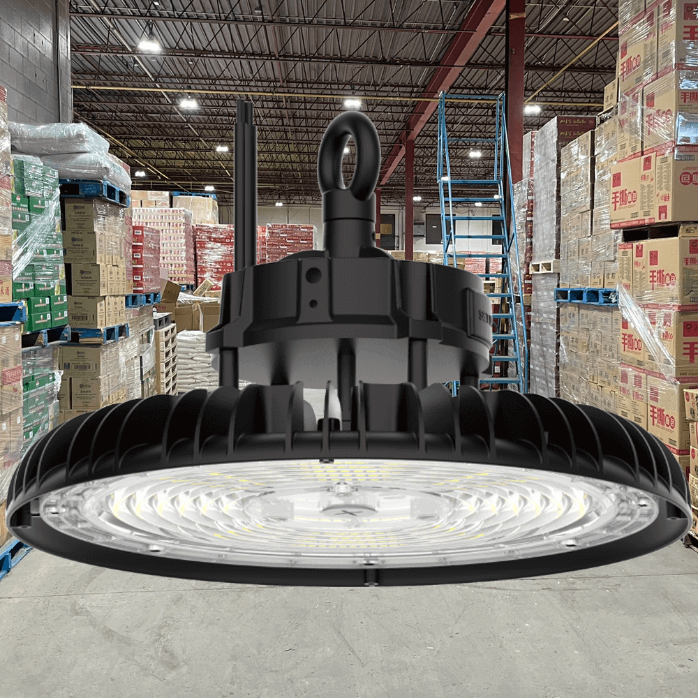 Wattage Adjustable High Bay 3 150 200 240 Watts LED UFO 3 CCT 3K 4K 5K Smart Ready 0-10v Dimmable UL DLC 120-347 From LED Network