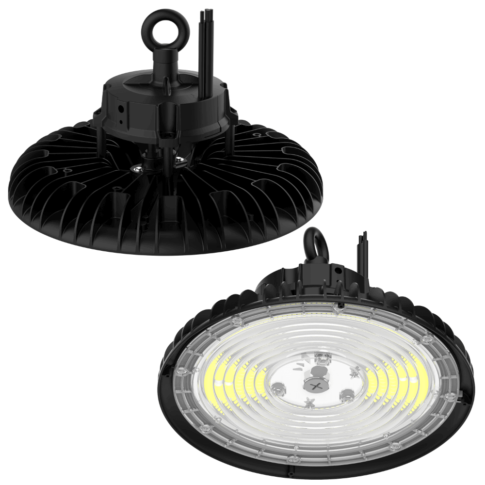 Wattage Adjustable High Bay 3 Wattage 80 120 150 Watts LED UFO 3 CCT 3K 4K 5K Smart Ready 0-10v Dimmable UL DLC 120-347v From LED Network