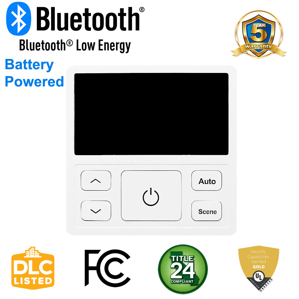 Wireless Wall Switch Networked Lighting Controls Battery Powered 0-10v Dimming Control LNWMS-1015S For LN Wireless Lighting Controls From LED Network