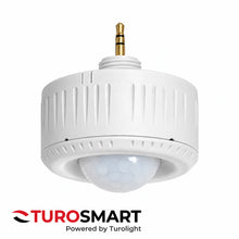 White TuroSmart 3.5mm PIR Sensor and Bluetooth Mesh Controller with TuroSmart by Turolight logo