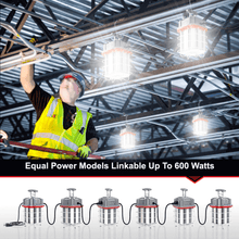 100 Watt Linkable LED Temporary Work Light Construction Light 5000k 14000 Lumens cETL 100-277v LED Network 3