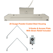 V-Hooks And Strain Relief For High Output 100watt High Bay 4000k 16600 Lumens 120-347v cUL Dimmable